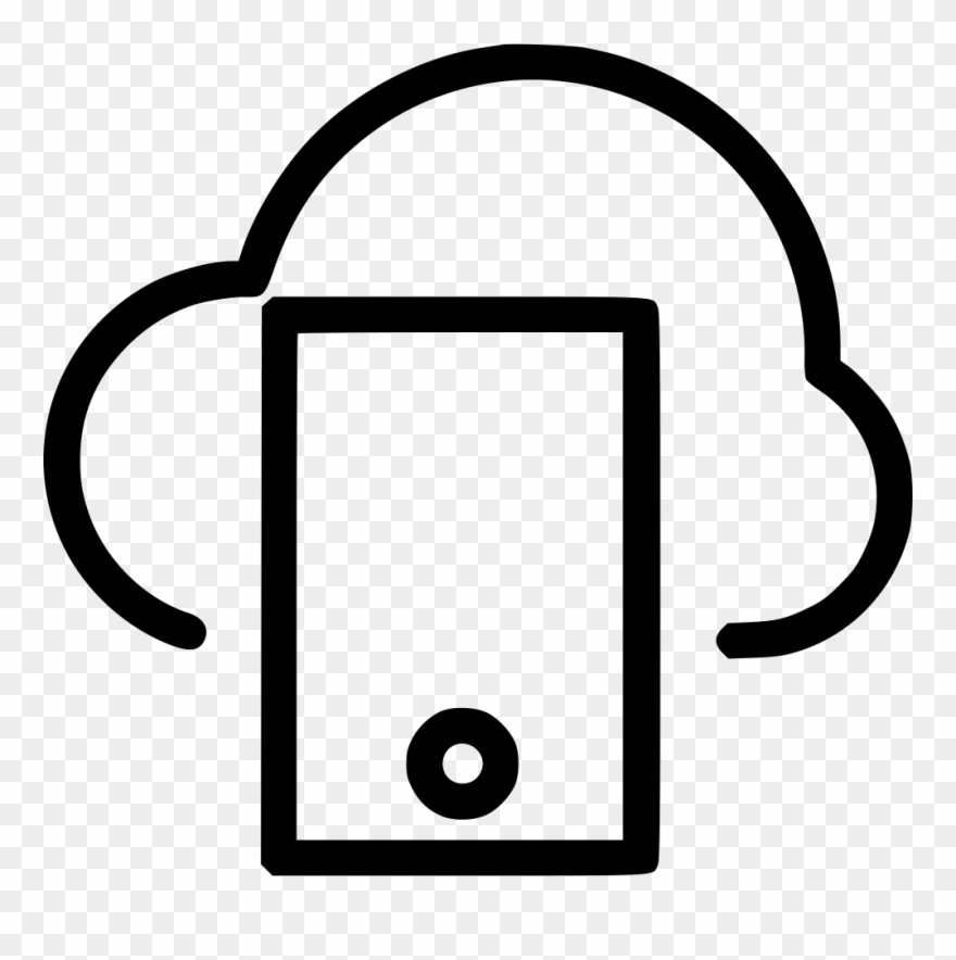 Png File - Tablet Cloud Icon Clipart