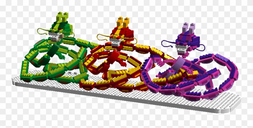 Chinese Dragons - Roller Coaster Clipart