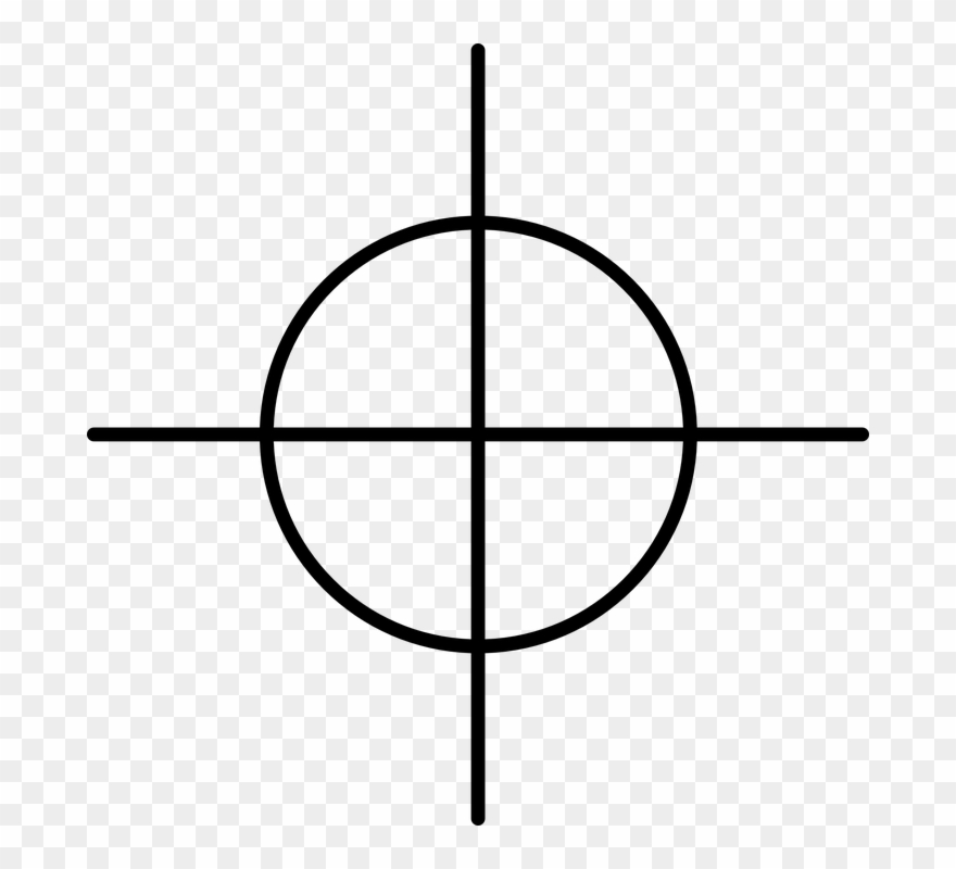 Crime Scene Images - Crosshair Target Transparent Background Clipart