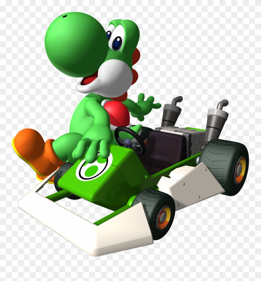 Yoshi Clipart Mario Kart - Yoshi In Mario Kart - Png Download