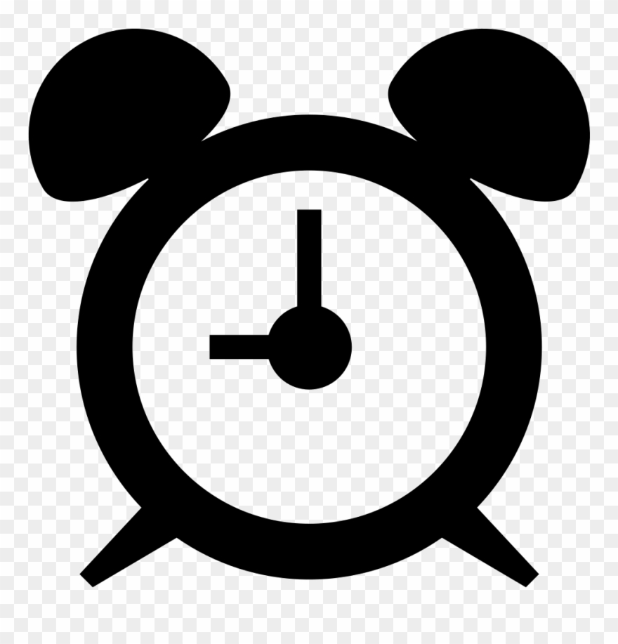 Circular Alarm Clock Comments - Silueta De Reloj Clipart