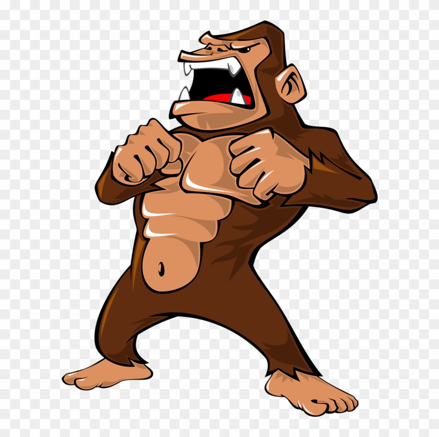 Ape Illustration Grumpy Transprent Ⓒ - Gorilla Clipart Png Transparent Png