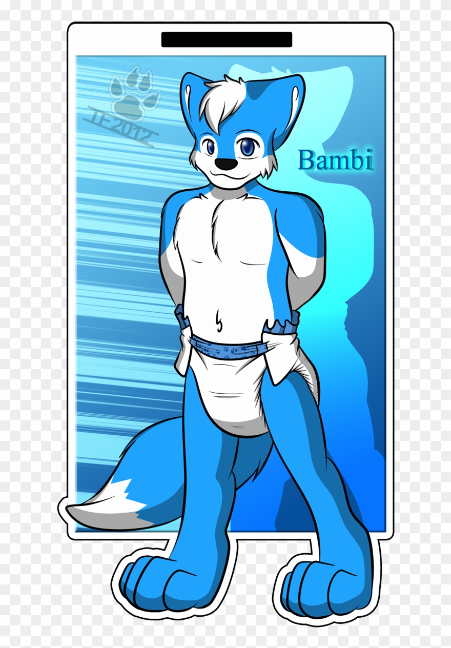 Old Art Bambi Badge - Cartoon Clipart