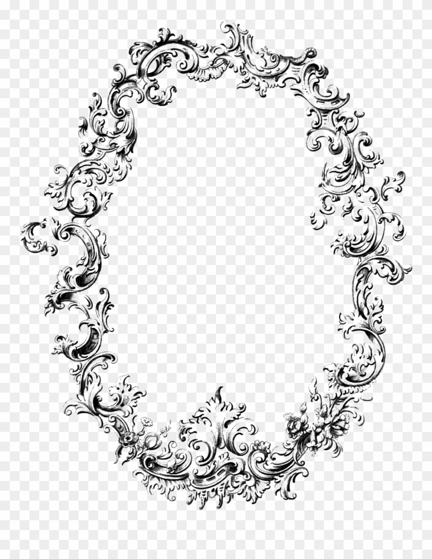 19 Victorian Oval Frame Image Freeuse Huge Freebie - Oval Vintage Frame Png Clipart