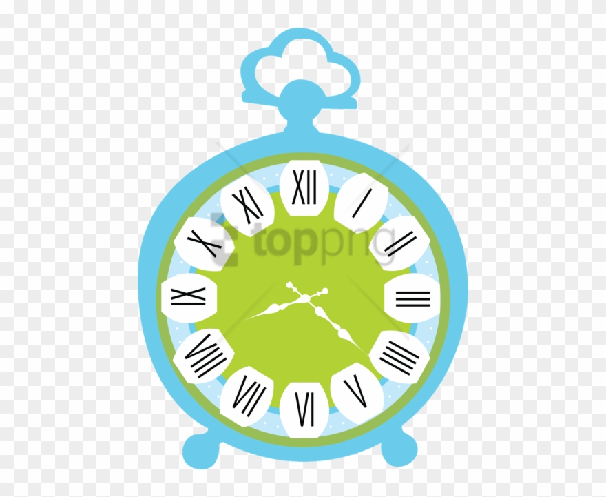 Free Png Alice In Wonderland Border Clock Png Image - Alice In Wonderland Clock Clipart Transparent Png