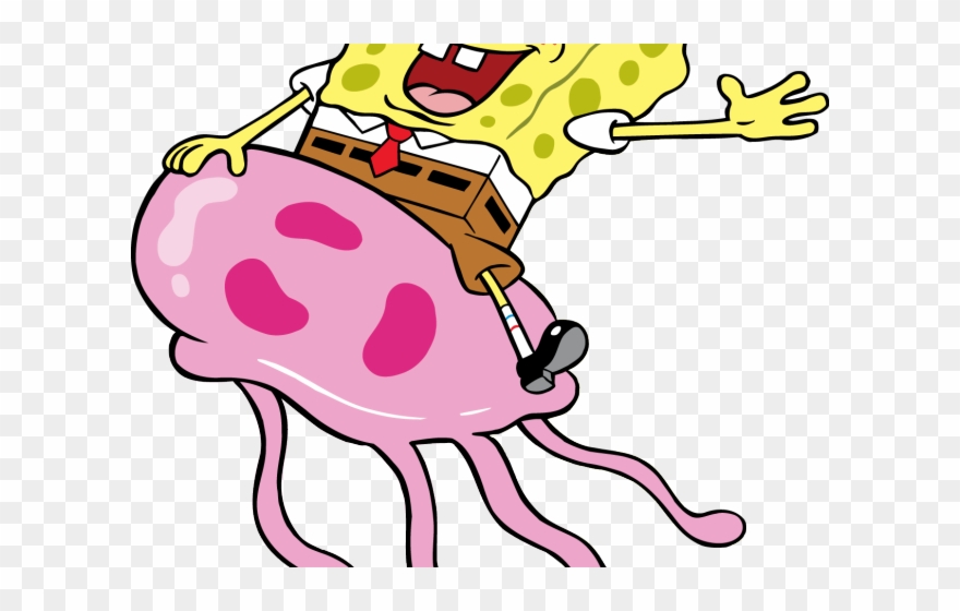 Jellyfish Clipart Spongebob - Spongebob Jellyfish Transparent Background - Png Download