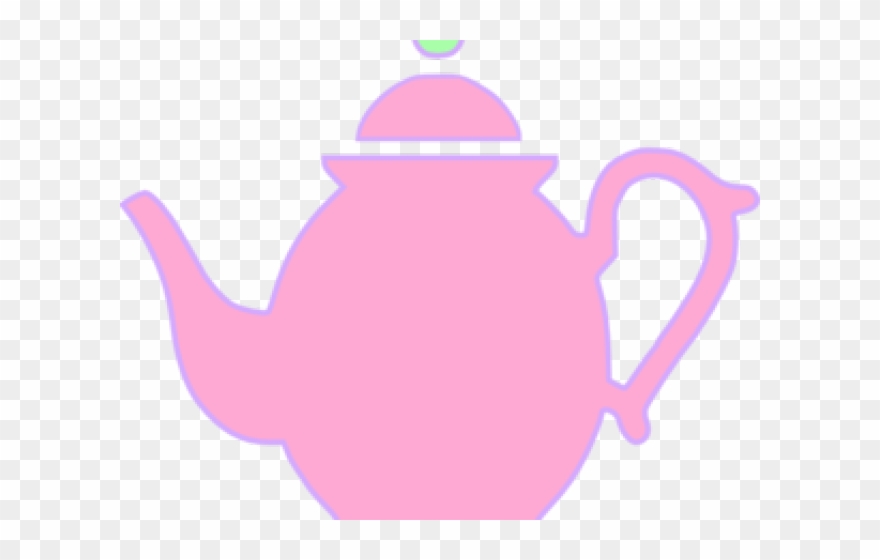 Teacup Clipart Kettle - Tea Pot Clip Art Pink - Png Download