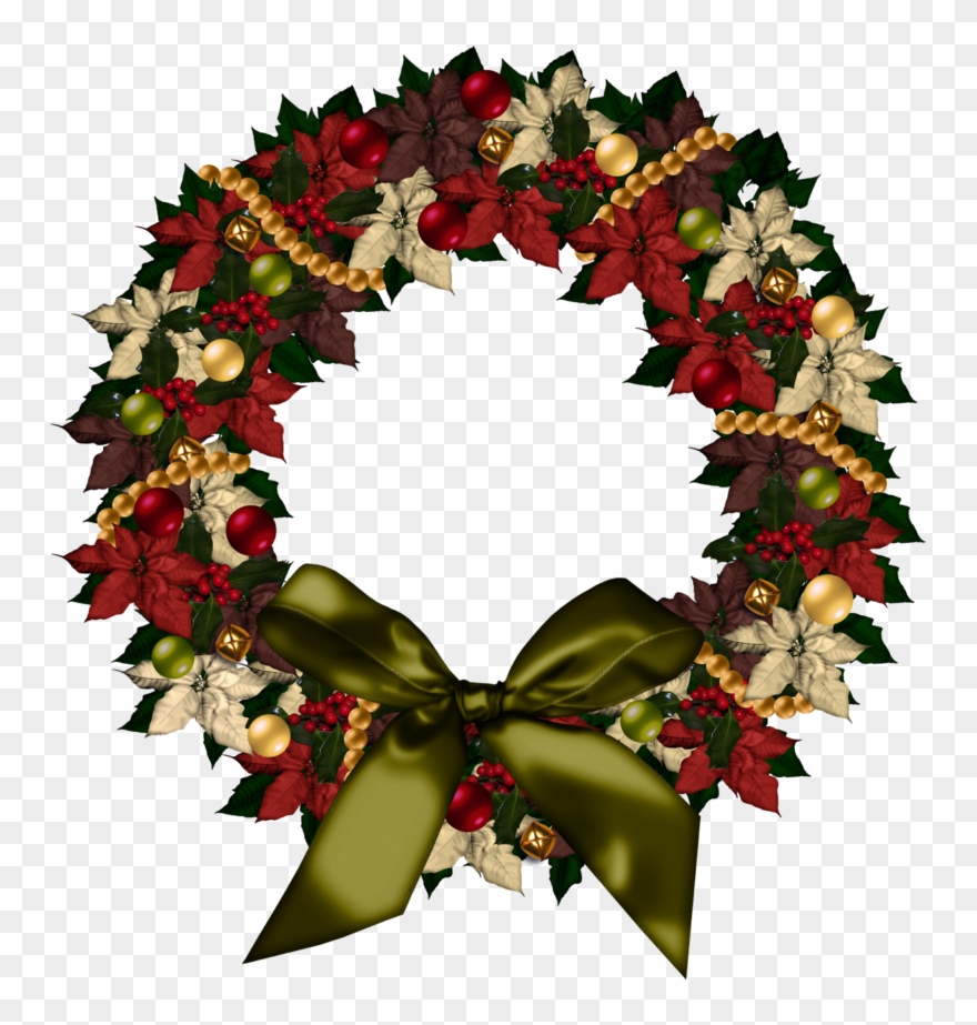 Christmas Png Photo - Christmas Wreath Clip Art Transparent Png