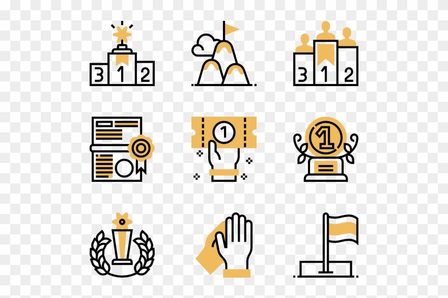 Winning - Movie Icon Illustration Clipart