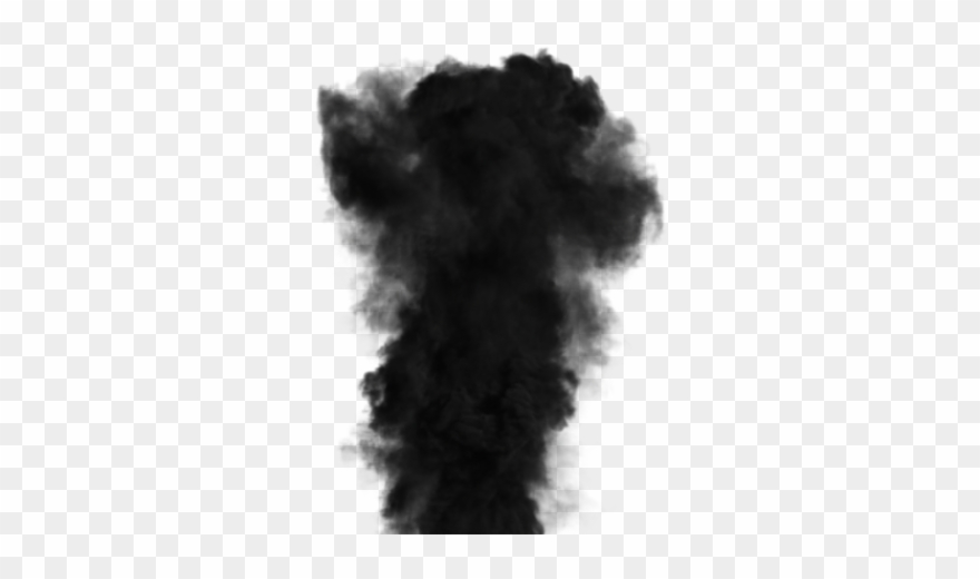 Download Free Png Black Transparent Background - Black Smoke Cloud Png Clipart