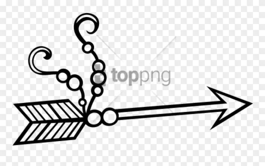 Free Png Bow And Arrow Outlines Png Image With Transparent - Desenhos De Flechas Png Clipart