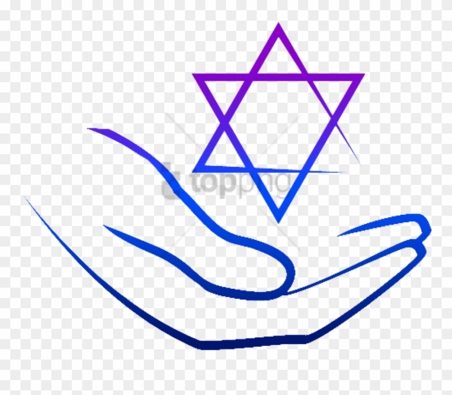 Free Png Hands Holdin Star Of David Png Image With - Star Of David Small Clipart