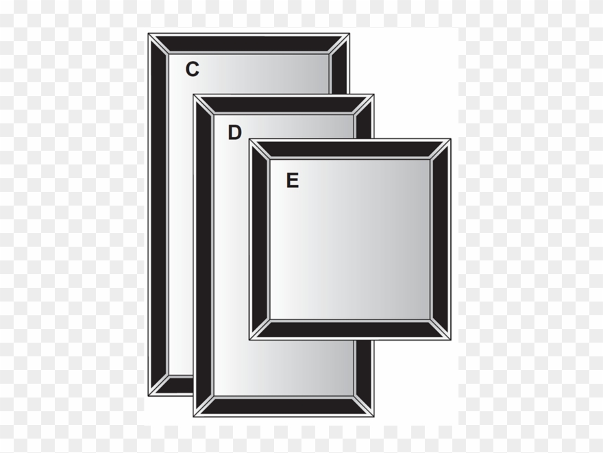 Fontaine Silver Wall Mirror Large - Mirror Clipart