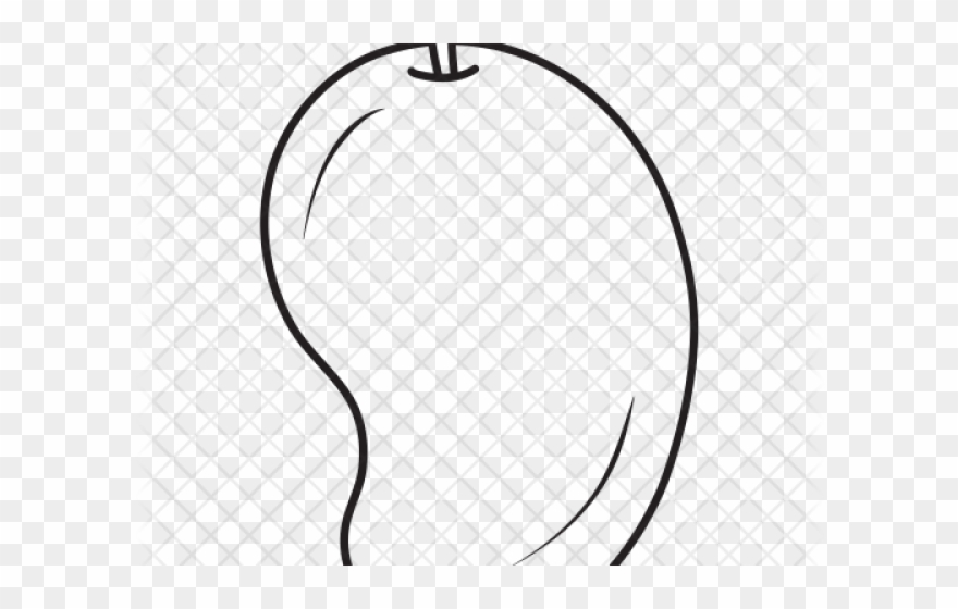 Sketch Clipart Mango - Line Art - Png Download