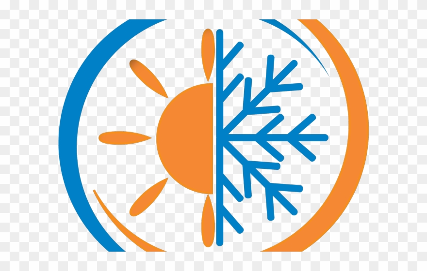 Air Conditioner Clipart Heater - Blue Snowflakes With White Background - Png Download