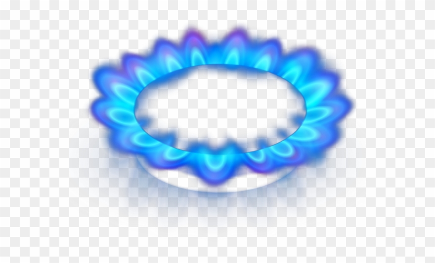 Синий Огонь, Горящий Газ, Синее Пламя - Circle Clipart