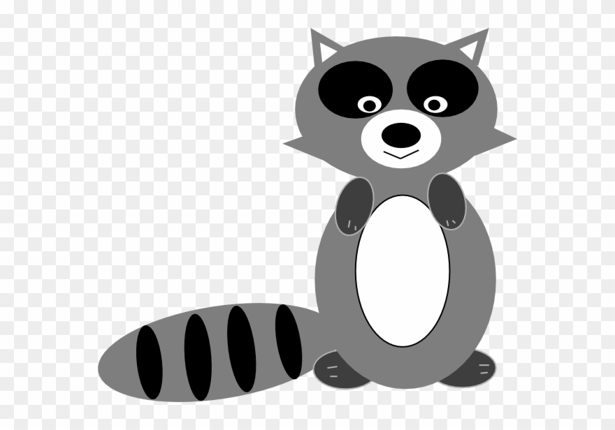 Raccoon Clipart Woodland - Clip Art Png Raccoon Transparent Png