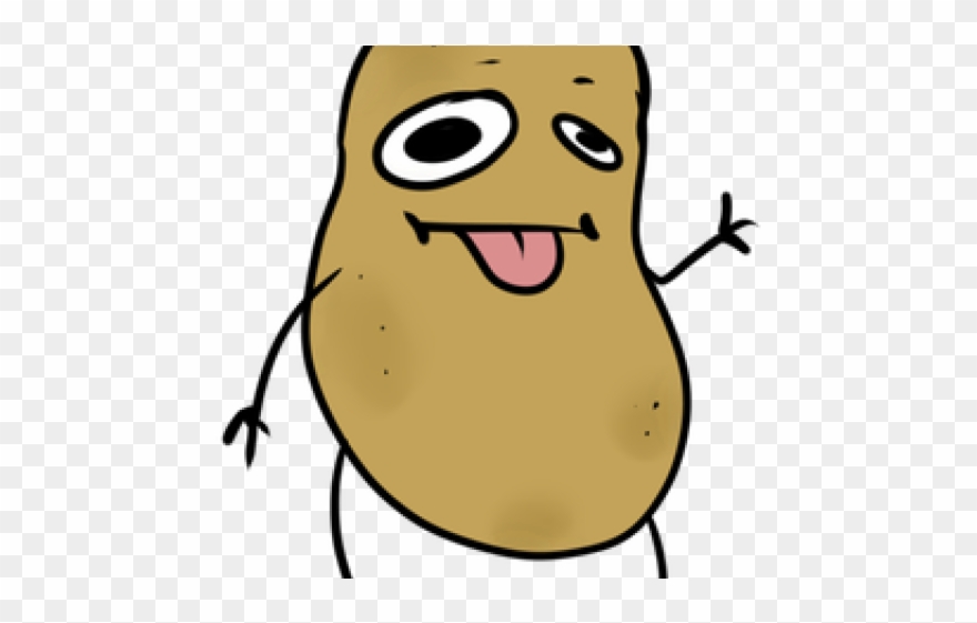 Potato Clipart Derpy - Cartoon - Png Download