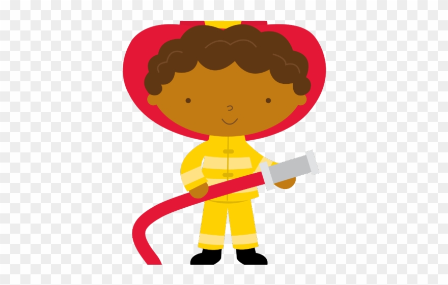 Firefighter Clipart Community Helper - Bombero Minus - Png Download