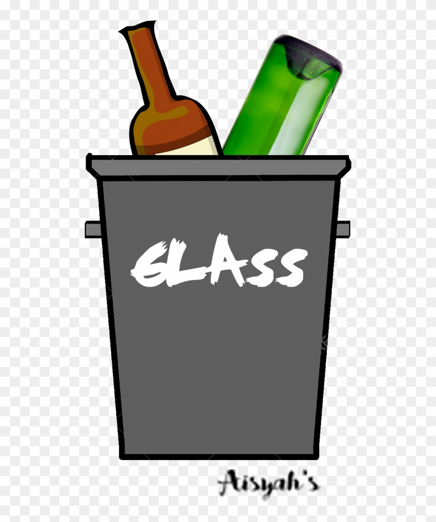 Whats In My Trash Glass With Name Clipart