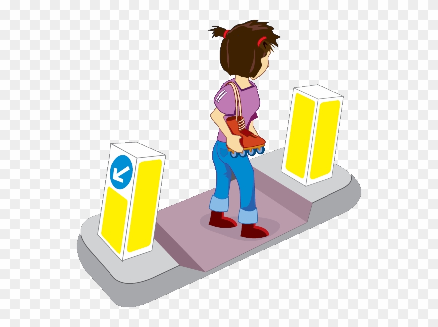 Cartoon Of Su Li Crossing The Road Clipart