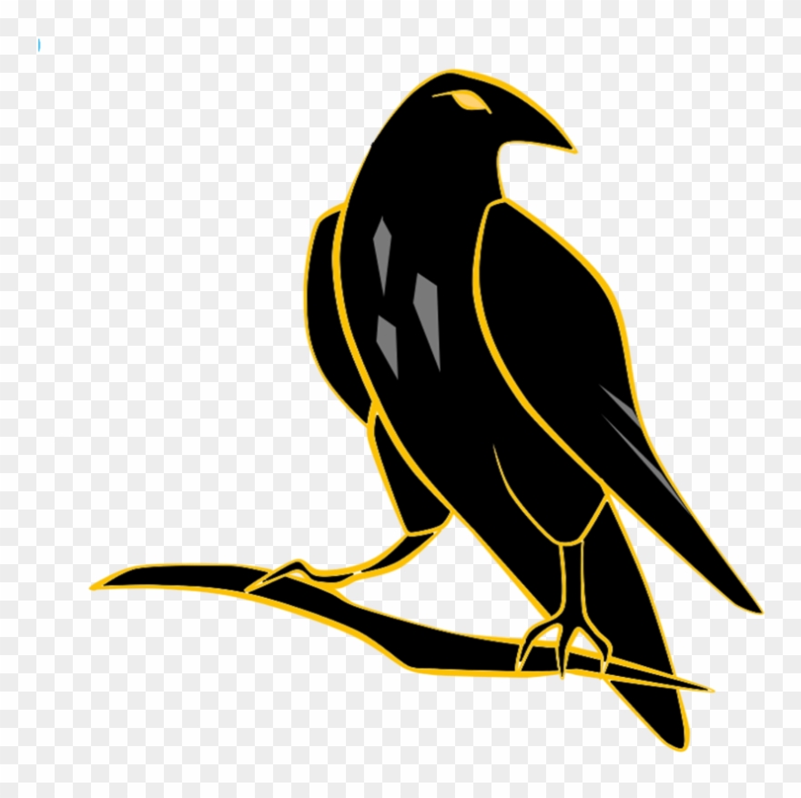 Perched Raven Cutie Mark By Eddywardster - Perching Bird Clipart