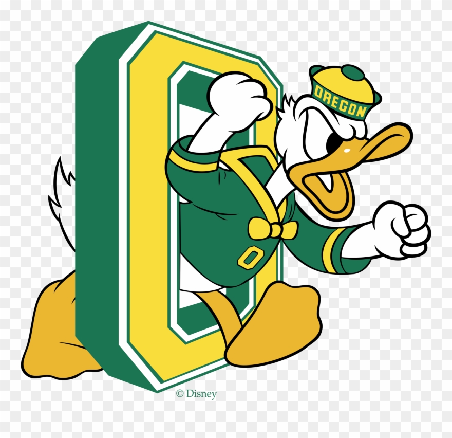 Ducks Png Svg Vector Transparent Background - Oregon Ducks Basketball Logo Clipart