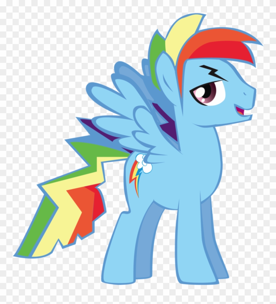 Rainbow Blitz T - My Little Pony Rainbow Dash Boy Clipart