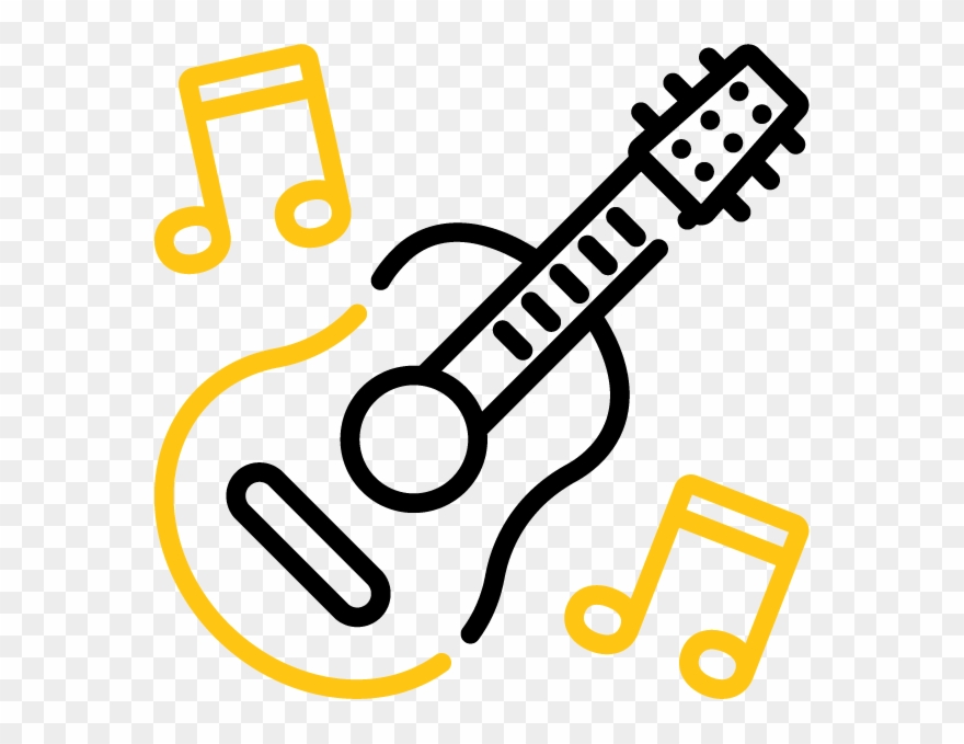 Middagsmusik - ” - Gitara Rysunek Clipart