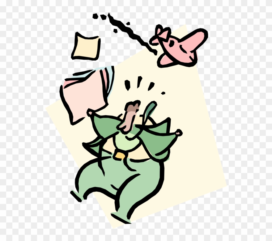 Vector Illustration Of Businessman Skydives From Plummeting Clipart