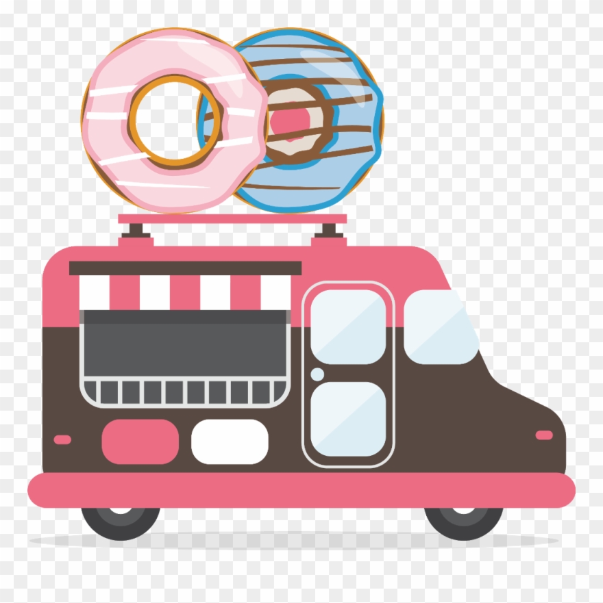 Donut Donuts Donat Çörek Cookie Cute Kawaii Pastel - Toy Vehicle Clipart