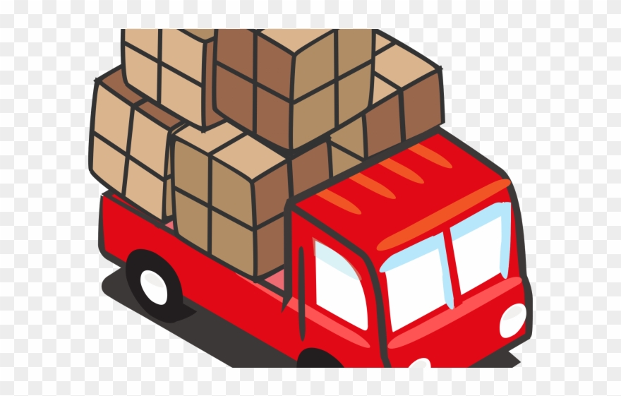 Truck Clipart Simple - Cargo Clip Art - Png Download