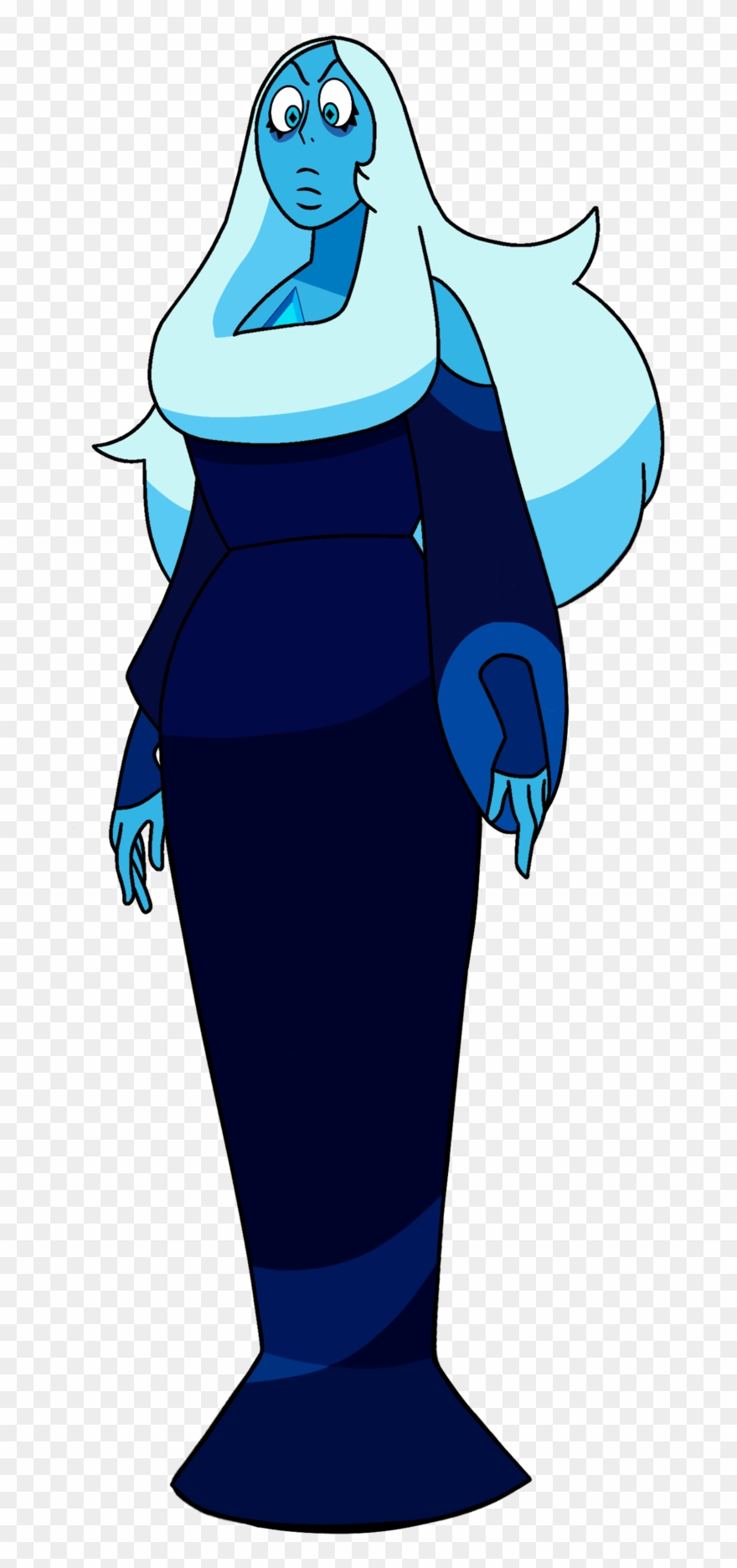 Blue Diamond - Cartoon Clipart