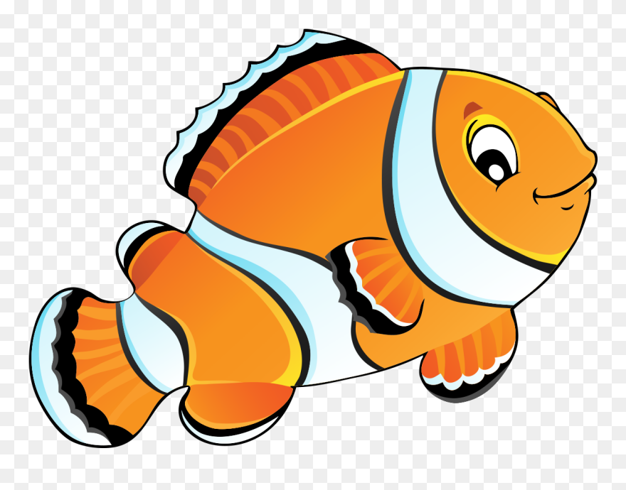 Carassius Auratus Painting Drawing Cute Painted Orange - Painting Of Fish Cartoon Clipart