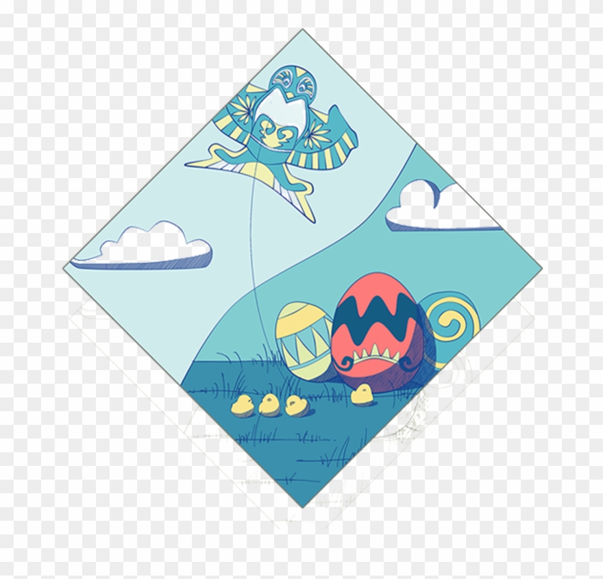 Post Bed Clip Art - Kite - Png Download