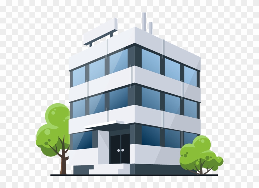 Building Medical Cartoon Office Royalty-free Free Download - Commercial Building Vector Png Clipart