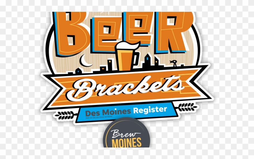 Des Moines Register Beer Bracket Clipart