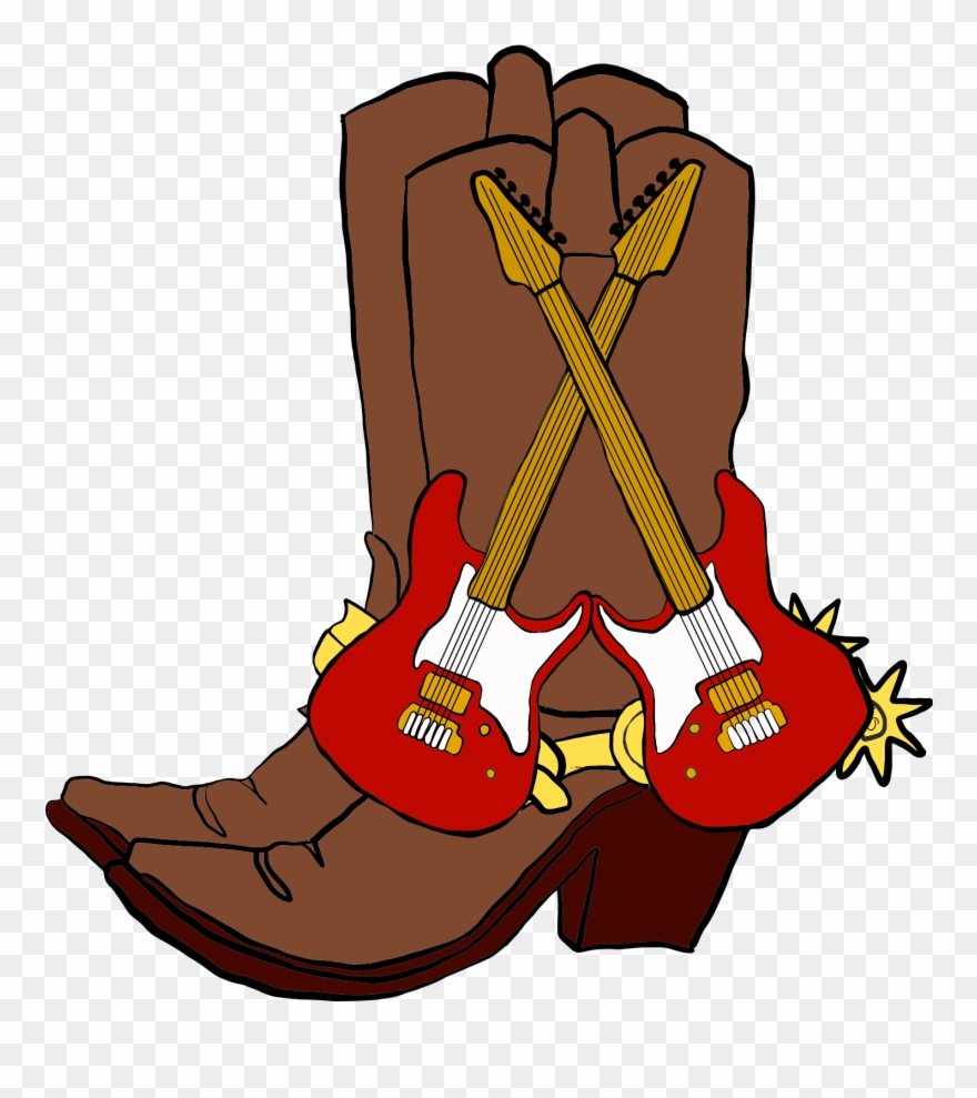 Rock N Boots Music Festival - Illustration Clipart