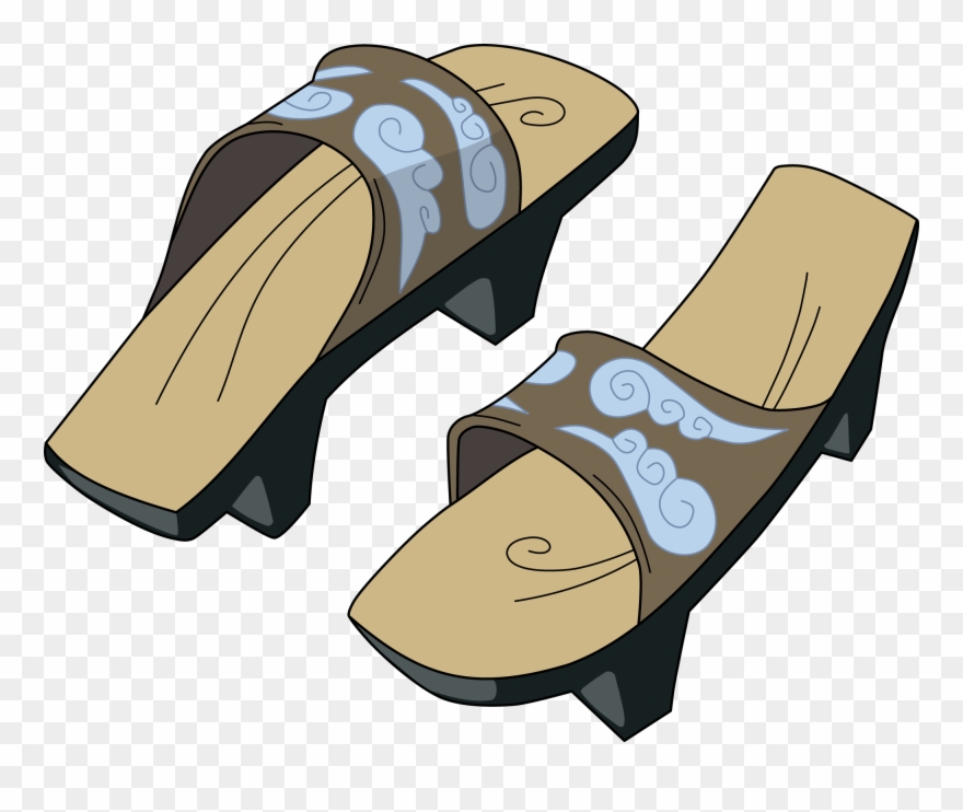 Monsoon Sandals - Xiaolin Showdown Monsoon Sandals Clipart