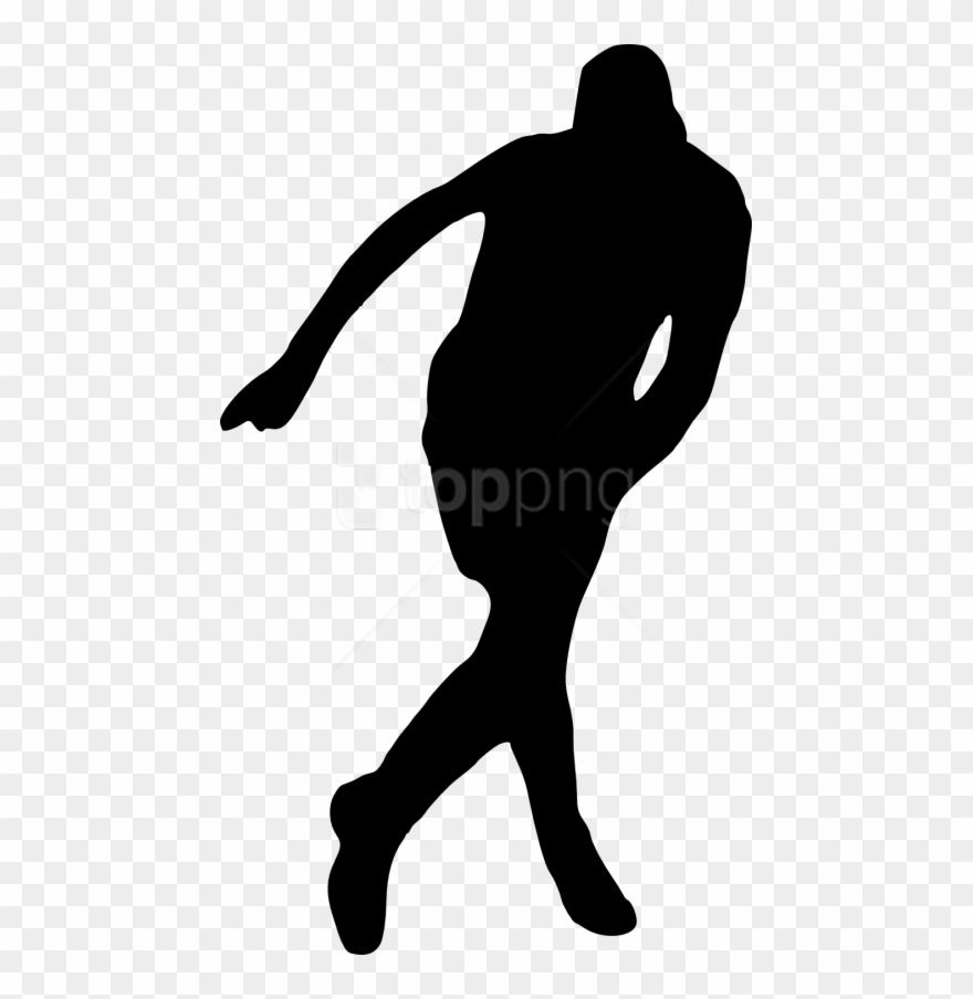 Free Png Football Player Silhouette Png - Silhouette Clipart