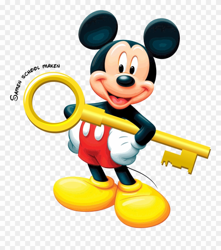 Mickey Mouse De Sleutel - Mickey Mouse Standee Clipart