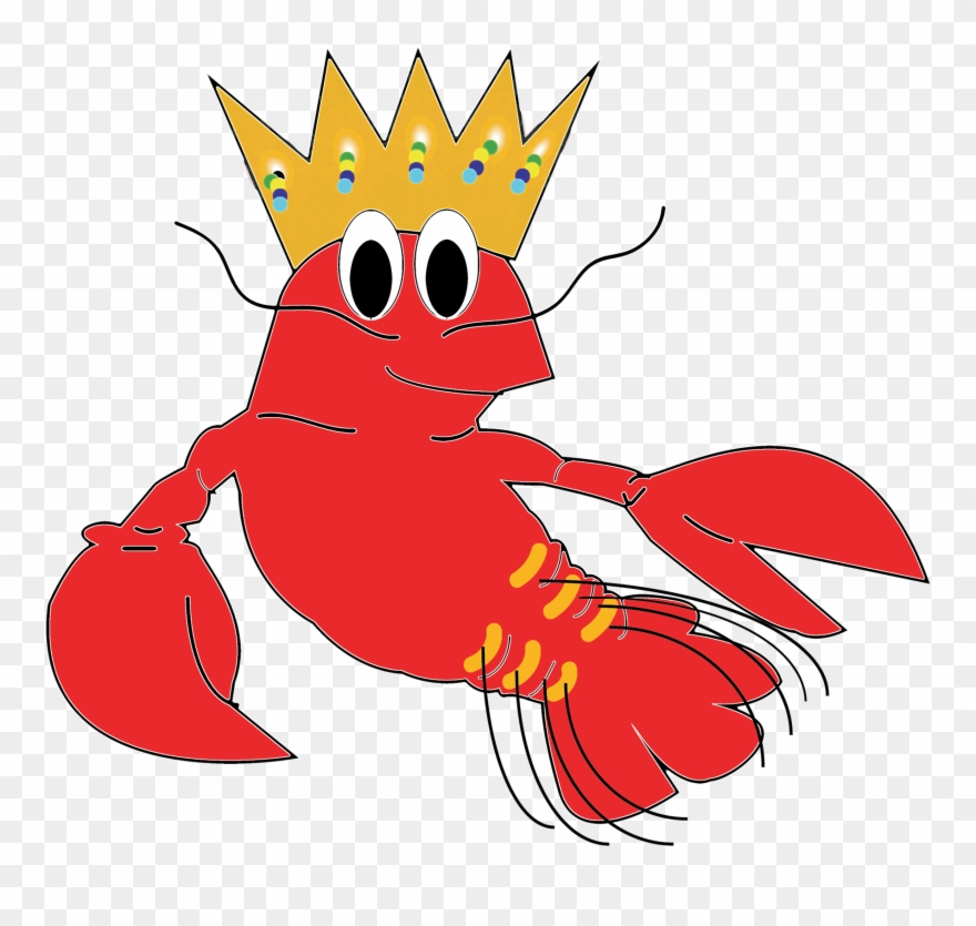 King Crawfish - Cartoon Clipart