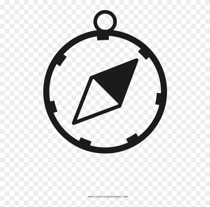 Kompass Ausmalbilder - Emblem Clipart