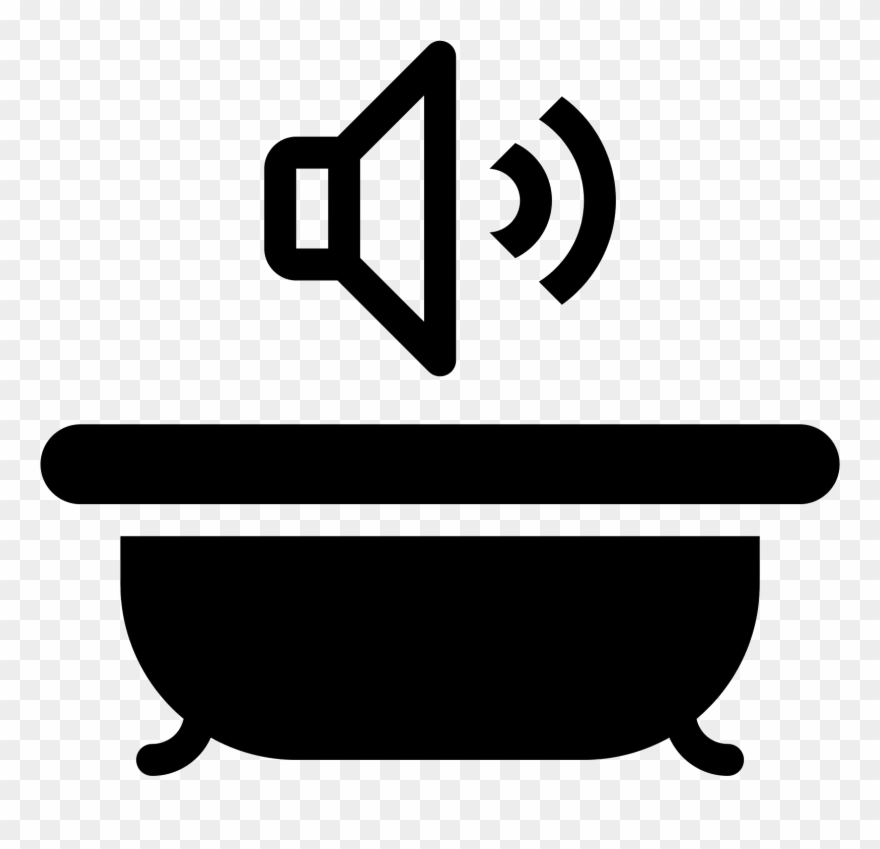 Bathroom Sound Icon - Sound Bath Icon Clipart