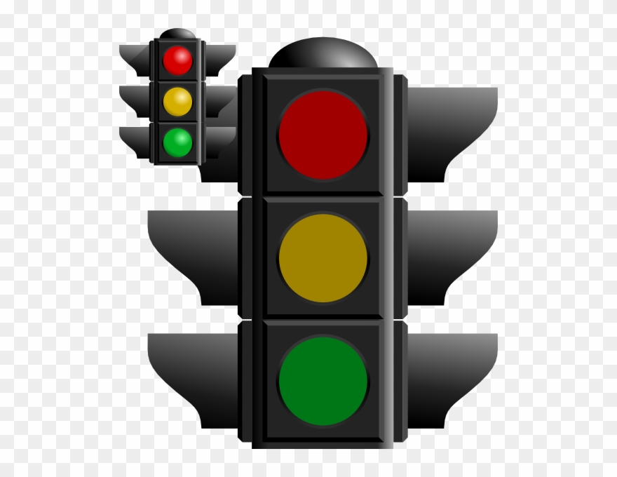 Clip Art Red Traffic Light - Png Download