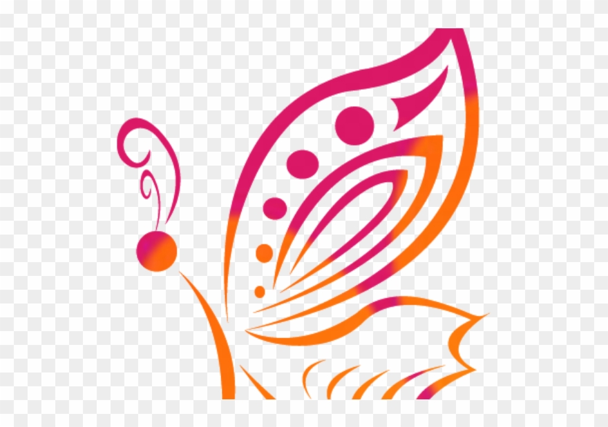 Engagement Clipart Wedding Reception - Butterfly Abstract Png Transparent Png