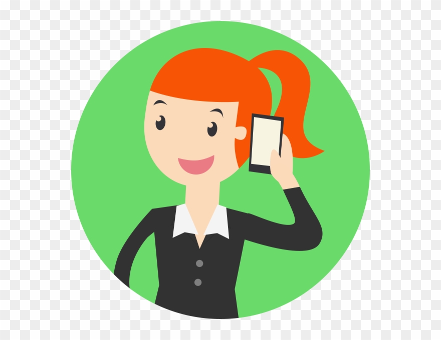 Bill Calls The Sales Rep - Cartoon Clipart