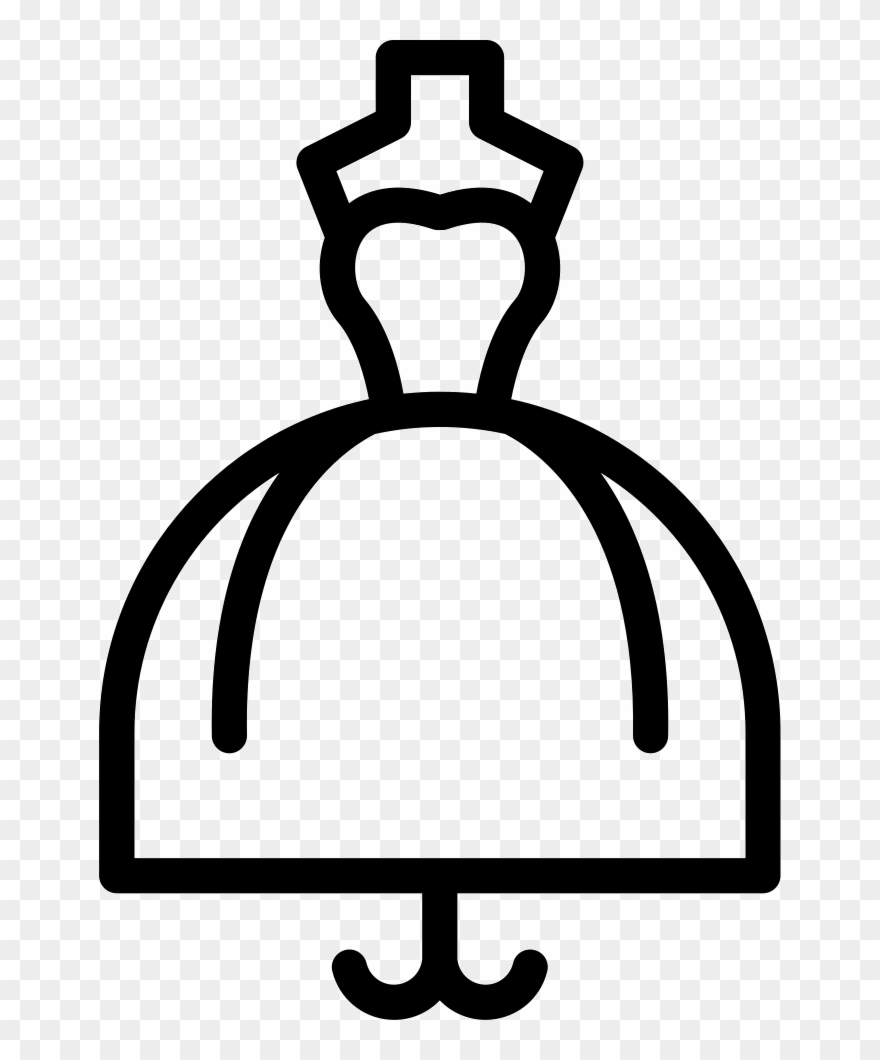 Wedding Dress Comments - Free Wedding Dress Icon Clipart