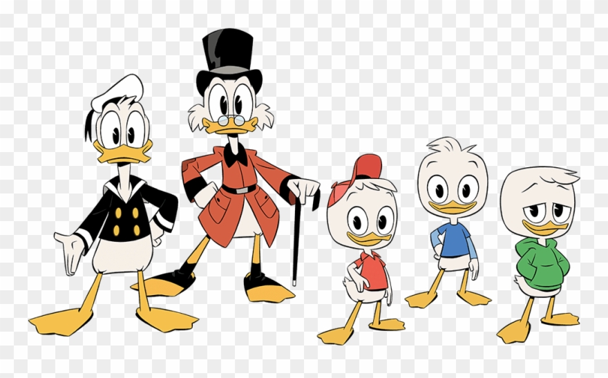Ducktales Sivun Ylakuva - Huey Duck Dewey Duck Louie Duck Webby Vanderquack Clipart