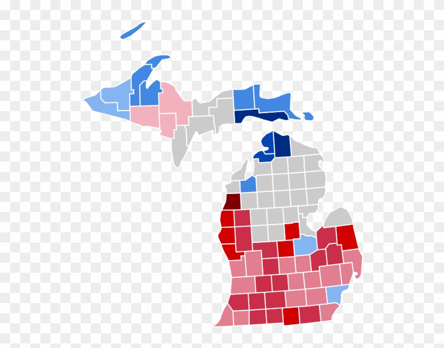 Results By County - Michigan Governor Election Results 2018 Clipart